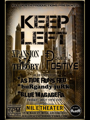 buRgandy juRk past show flyeR: 7-10-15 nile theateR