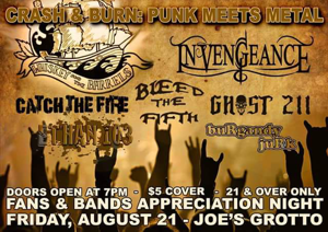 buRgandy juRk past show flyeR: 7-10-15 nile theateR