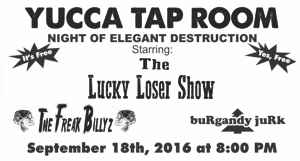 buRgandy juRk past show flyeR: 7-23-16 quaRRy