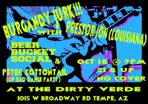 buRgandy juRk past show flyeR: 7-23-16 quaRRy