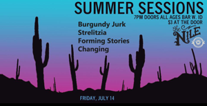 buRgandy juRk past show flyeR: 7-14-17 nile theateR