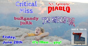 buRgandy juRk past show flyeR: 12-20-19 chickenhead's chRistmas show at timeout lounge