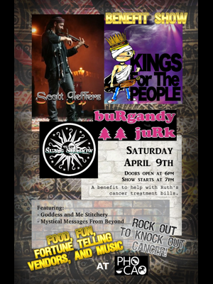 buRgandy juRk past show flyeR: 4-9-22 pho cao