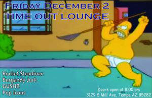 buRgandy juRk past show flyeR: 12-2-22 timeout lounge