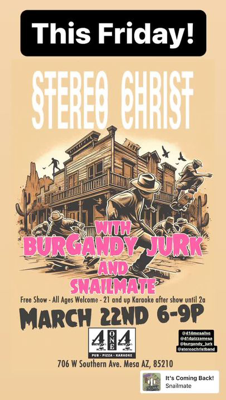 buRgandy juRk past show flyeR: 10-7-23 az state faiR